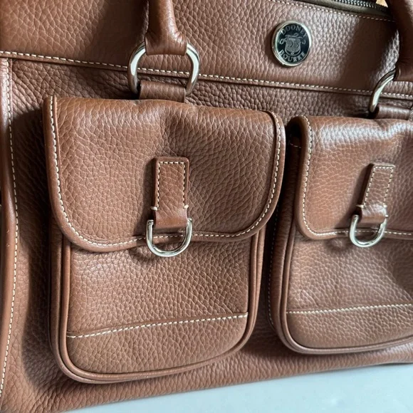 Dooney Double Pocket Satchel - Picture 3 of 14